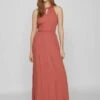 Vila Ärmelloses - Maxi-Jurk - Dusty Cedar