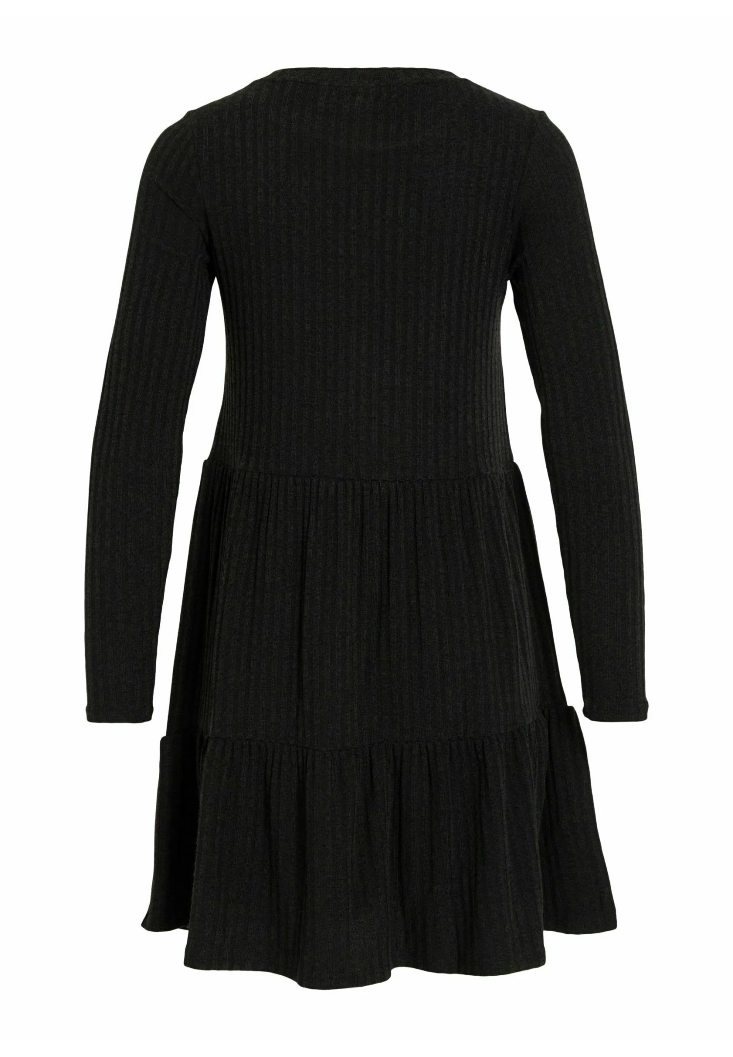 Vila Kurz Langärmeliges - Gebreide Jurk - Black 8 Vila Kurz Langärmeliges - Gebreide Jurk - Black - Afbeelding 6