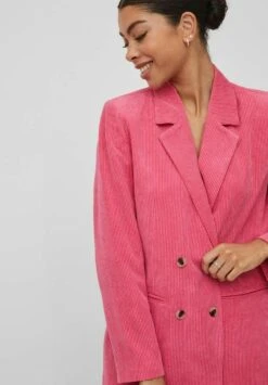 Vila Halflange Jas - Fandango Pink -Vila 88be2958516b4ea2b1175ab30c58a9b4