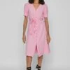 Vila Viprisilla V Neck - Blousejurk - Begonia Pink