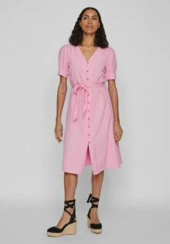 Vila Viprisilla V Neck - Blousejurk - Begonia Pink