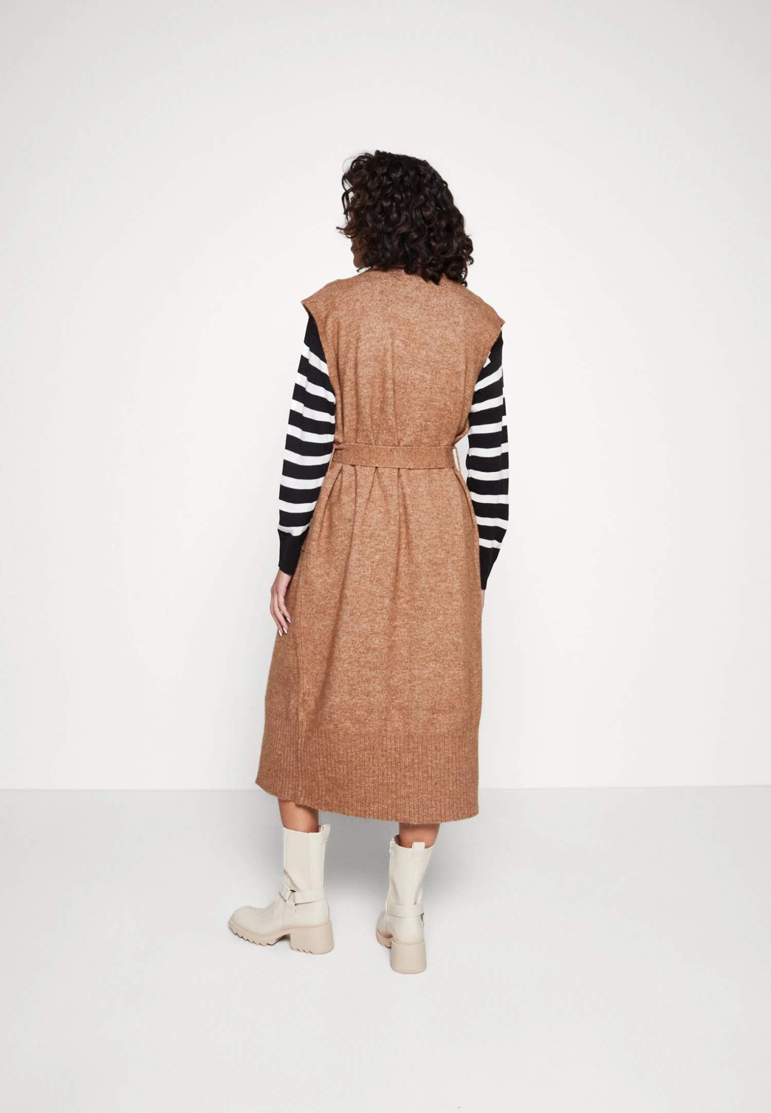 Vila Vicilia Long Vest - Vest - Toasted Coconut 5 Vila Vicilia Long Vest - Vest - Toasted Coconut - Afbeelding 3