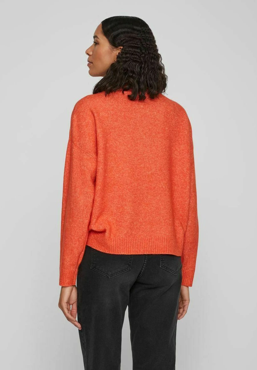 Vila Vimathilda New Zip - Trui - Tigerlily 5 Vila Vimathilda New Zip - Trui - Tigerlily - Afbeelding 3