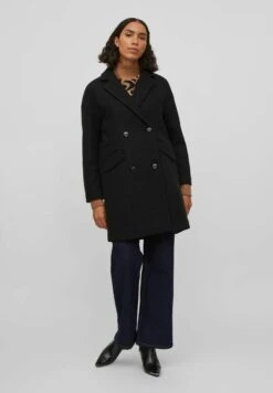 Vila Halflange Jas - Black 10 Vila Halflange Jas - Black -Vila 8b1fcea7afc7444dba43f7ac3561e19f