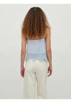 Vila Spitzenverziertes - Top - Kentucky Blue 11 Vila Spitzenverziertes - Top - Kentucky Blue -Vila 8df8d831d0434f50ac6f1e755a736a41