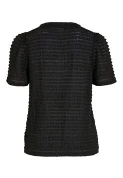 Vila Vilogan Open O-Neck S/S Su - Blouse - Black -Vila 8e78e4cd660346d6b9044cc8c342e76b