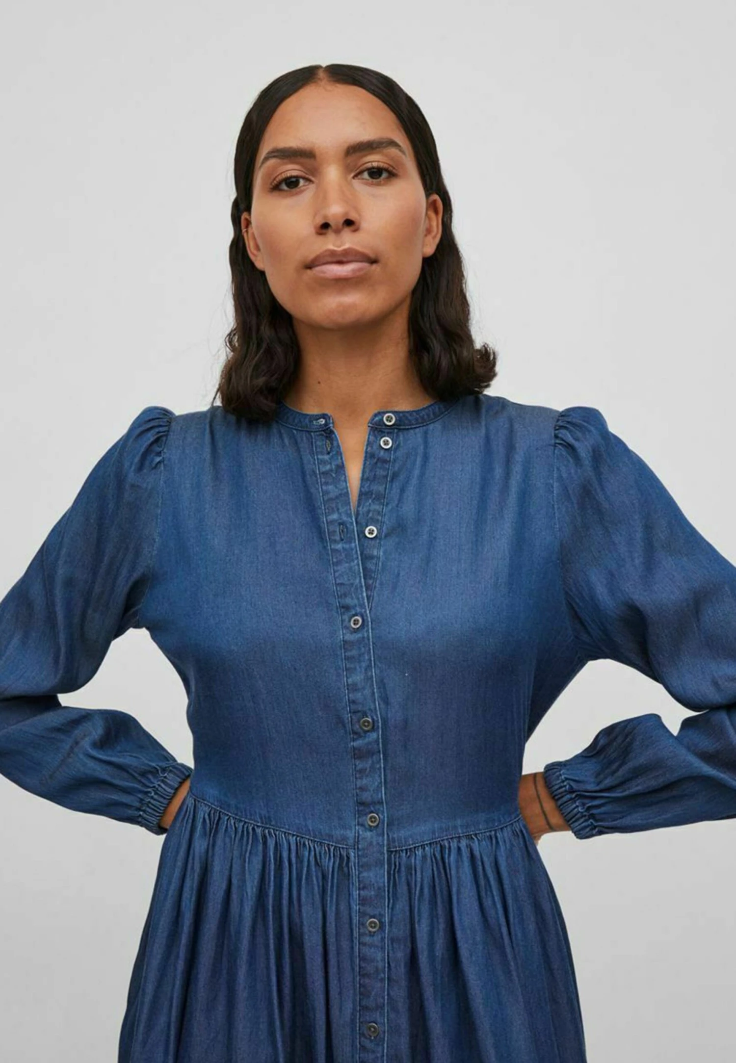 Vila Spijkerjurk - Dark Blue Denim 6 Vila Spijkerjurk - Dark Blue Denim - Afbeelding 4