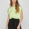 Vila Mit Kurzen Ärmeln Glänzendes - Blouse - Lettuce Green 1 Vila Mit Kurzen Ärmeln Glänzendes - Blouse - Lettuce Green -Vila 8fad759974d64fe3937e29911077232b