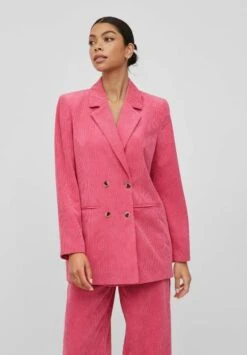 Vila Halflange Jas - Fandango Pink