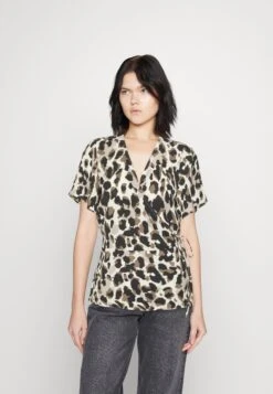 Vila Vilovie Wrap - T-Shirt Print - Birch