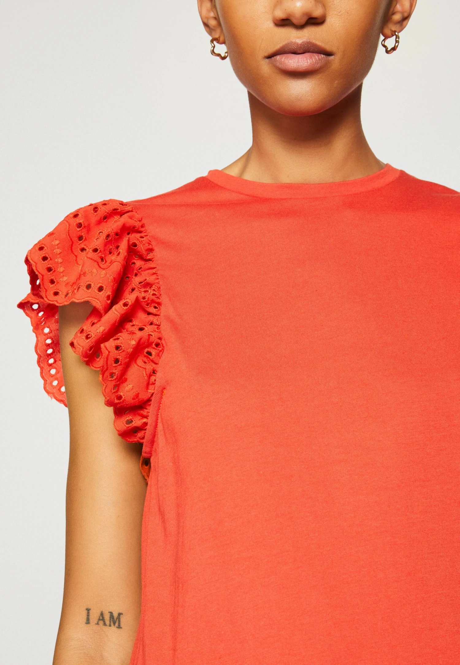 Vila Viredda Cap Sleeve - T-Shirt Print - Valiant Poppy 8 Vila Viredda Cap Sleeve - T-Shirt Print - Valiant Poppy - Afbeelding 6