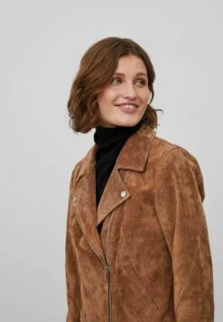 Vila Leren Jas - Toffee -Vila 96eeab5431a74c95b29bba88979c5da9