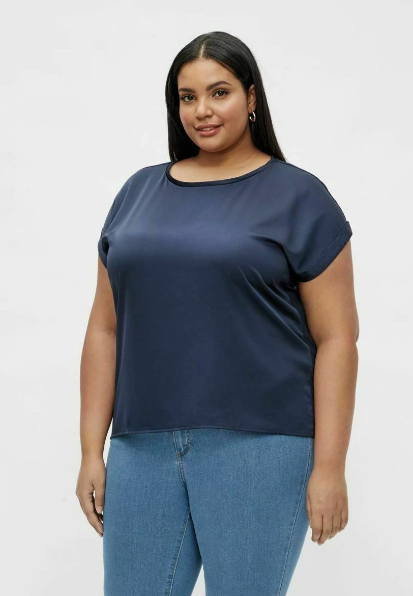 Curve - T-Shirt Basic - Navy 3 Curve - T-Shirt Basic - Navy