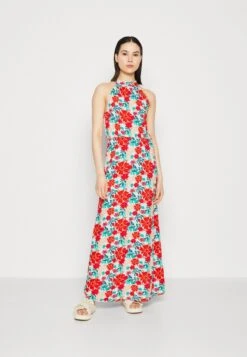 Vila Vimaya Halter Neck Ankle Dress - Maxi-Jurk - Cascade/Red