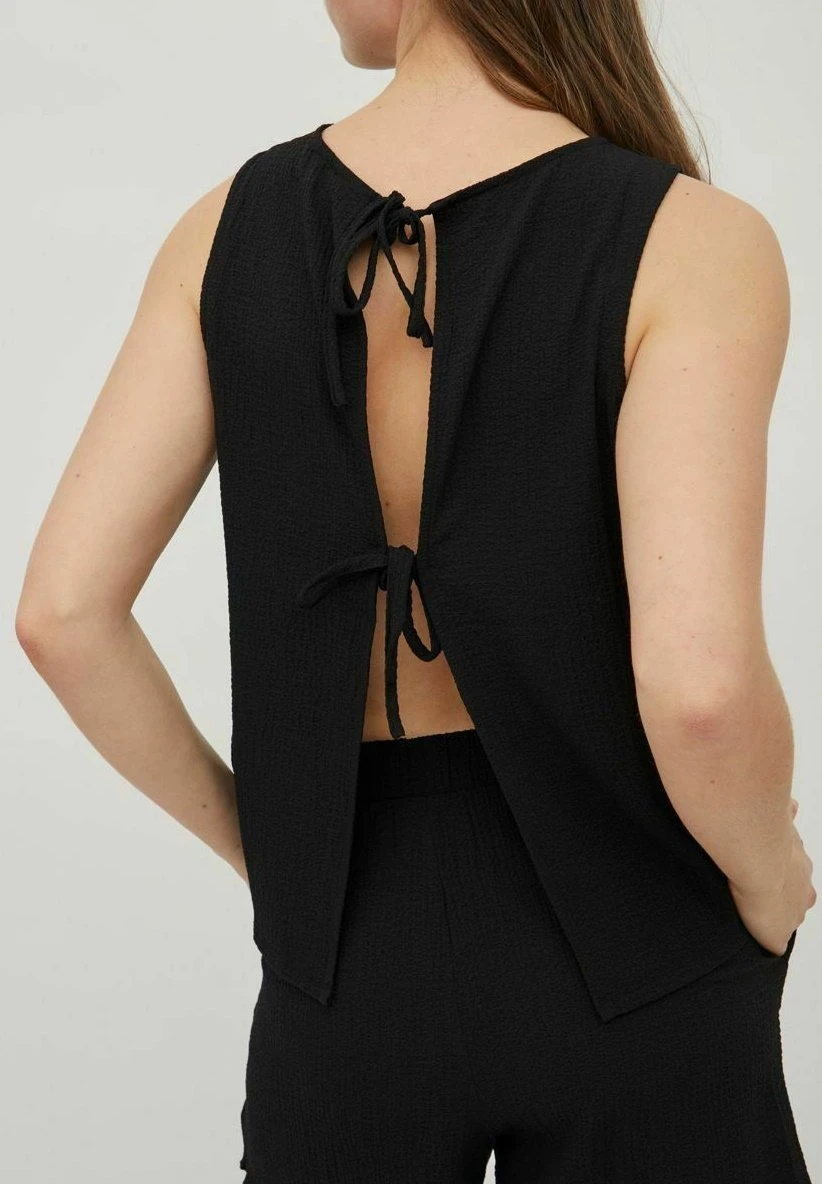 Vila Ohne Ärmel Rückenfreies - Blouse - Black 7 Vila Ohne Ärmel Rückenfreies - Blouse - Black - Afbeelding 5