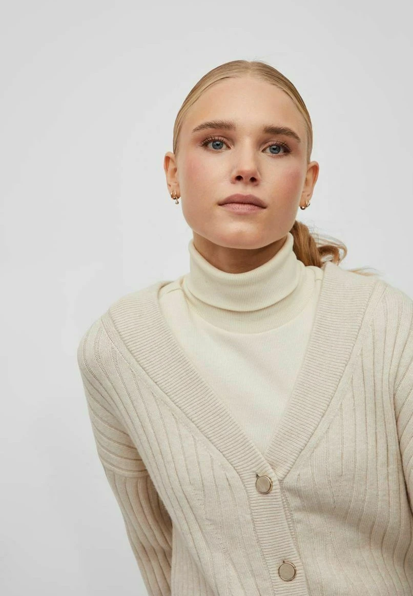 Vila Geknöpfter - Vest - Super Light Natural Melan 5 Vila Geknöpfter - Vest - Super Light Natural Melan - Afbeelding 3