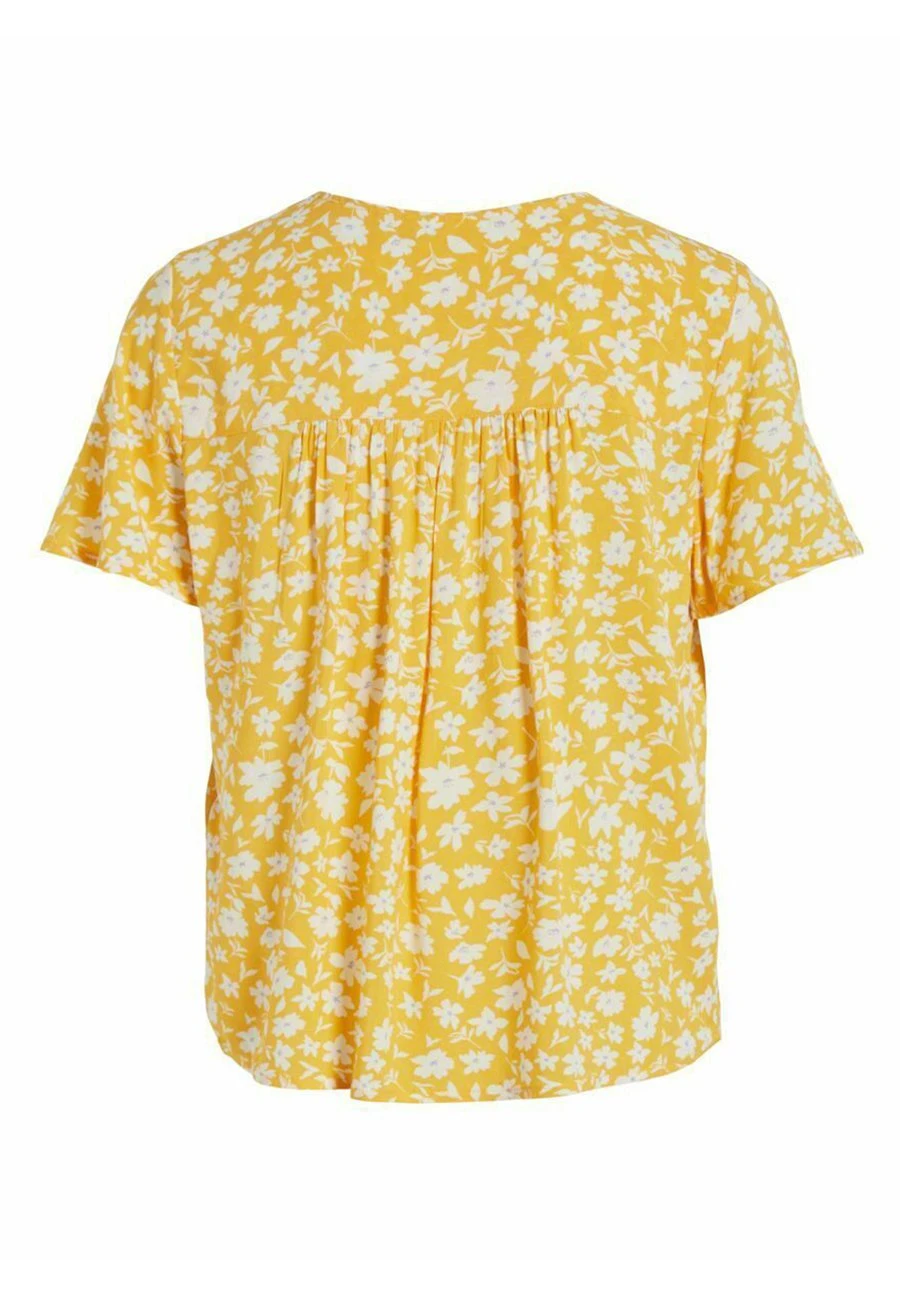 Vila Mit V-Ausschnitt Kurzärmeliges - Blouse - Solar Power 9 Vila Mit V-Ausschnitt Kurzärmeliges - Blouse - Solar Power - Afbeelding 7