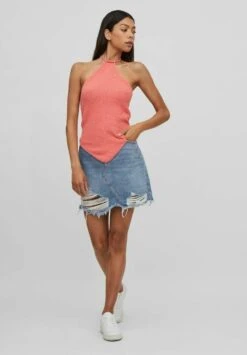 Vila Crop - Top - Sugar Coral 9 Vila Crop - Top - Sugar Coral -Vila 9b6b05903b394620bbec816313362fed