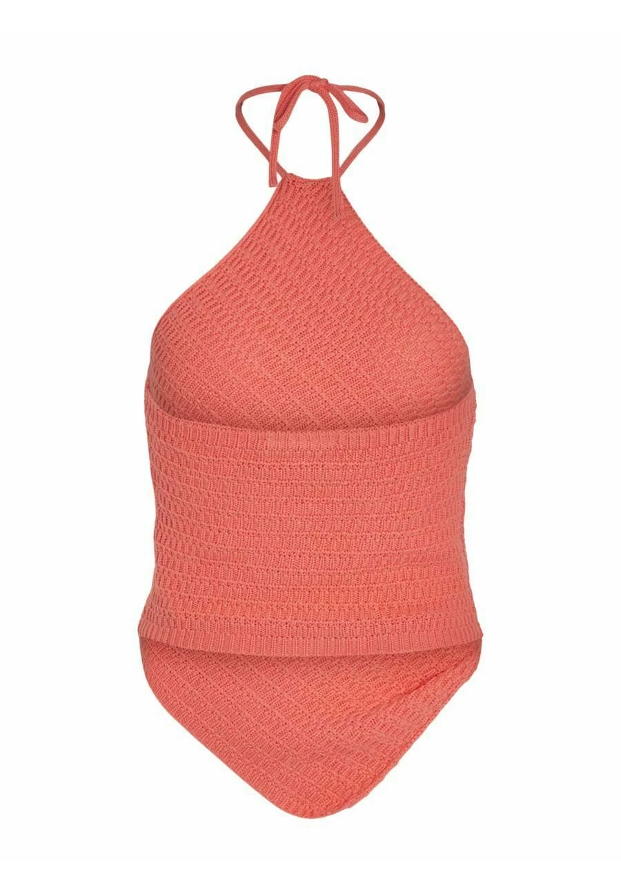Vila Crop - Top - Sugar Coral 8 Vila Crop - Top - Sugar Coral - Afbeelding 6