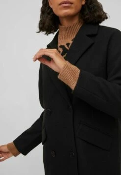 Vila Halflange Jas - Black 12 Vila Halflange Jas - Black -Vila 9c0c52843c9a42c2bc0eb7bb9fd163b9