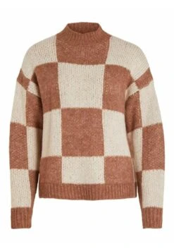 Vila Karierter - Trui - Toasted Coconut -Vila 9e23bf8fbff04fec8d15d9cb024d4ef5