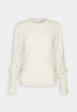 Vila Viava L S O-Neck Ka - Trui - Off-White -Vila a0e7fd48525e4135967a896da942085b