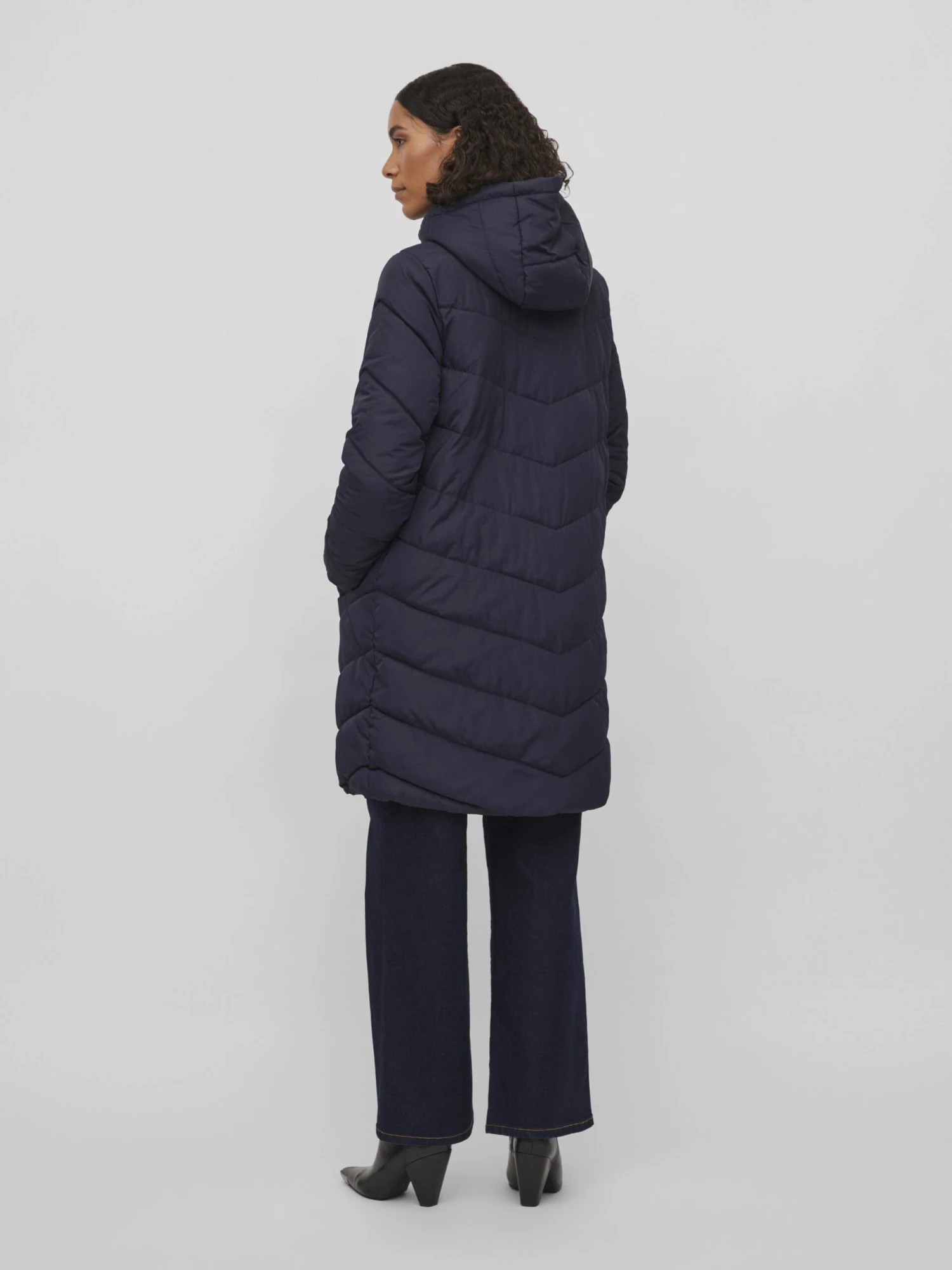 Vila Viphilipa Padded Jacket - Winterjas - Navy Blazer 5 Vila Viphilipa Padded Jacket - Winterjas - Navy Blazer - Afbeelding 3