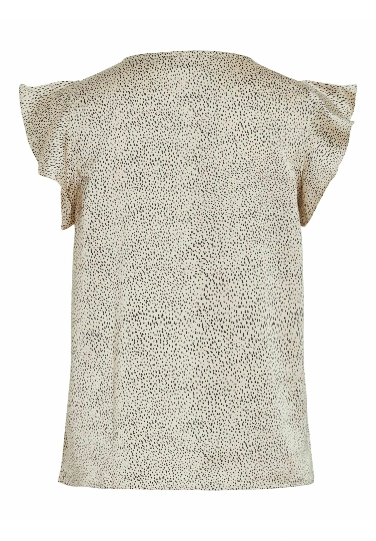 Vila Mit Kurzen Ärmeln Gerüschtes - Blouse - Birch 9 Vila Mit Kurzen Ärmeln Gerüschtes - Blouse - Birch - Afbeelding 7