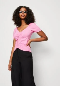 Vila Vibix Rutched - T-Shirt Print - Fuchsia Pink 11 Vila Vibix Rutched - T-Shirt Print - Fuchsia Pink -Vila a681de7adb944f4abd4cc47fd4497fff