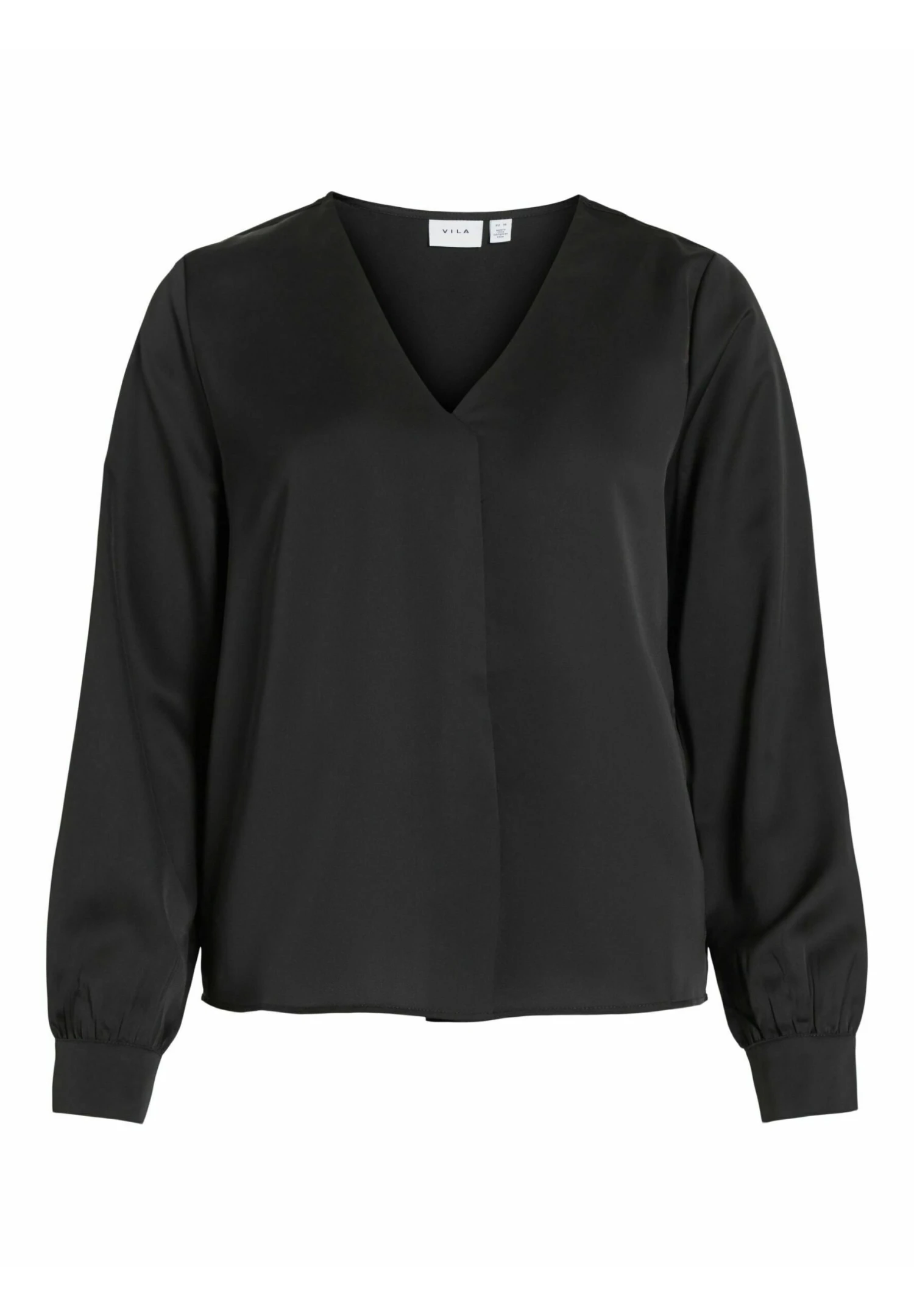 Vila Mit V-Ausschnitt Langärmeliges - Blouse - Black 8 Vila Mit V-Ausschnitt Langärmeliges - Blouse - Black - Afbeelding 6