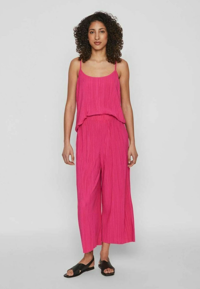 Vila Träger Strukturiertes - Top - Pink Yarrow 4 Vila Träger Strukturiertes - Top - Pink Yarrow - Afbeelding 2