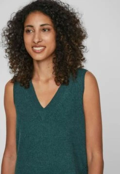 Vila Viril V-Neck- Top - Ponderosa Pine -Vila a872760adce846a79de507d2605f7260