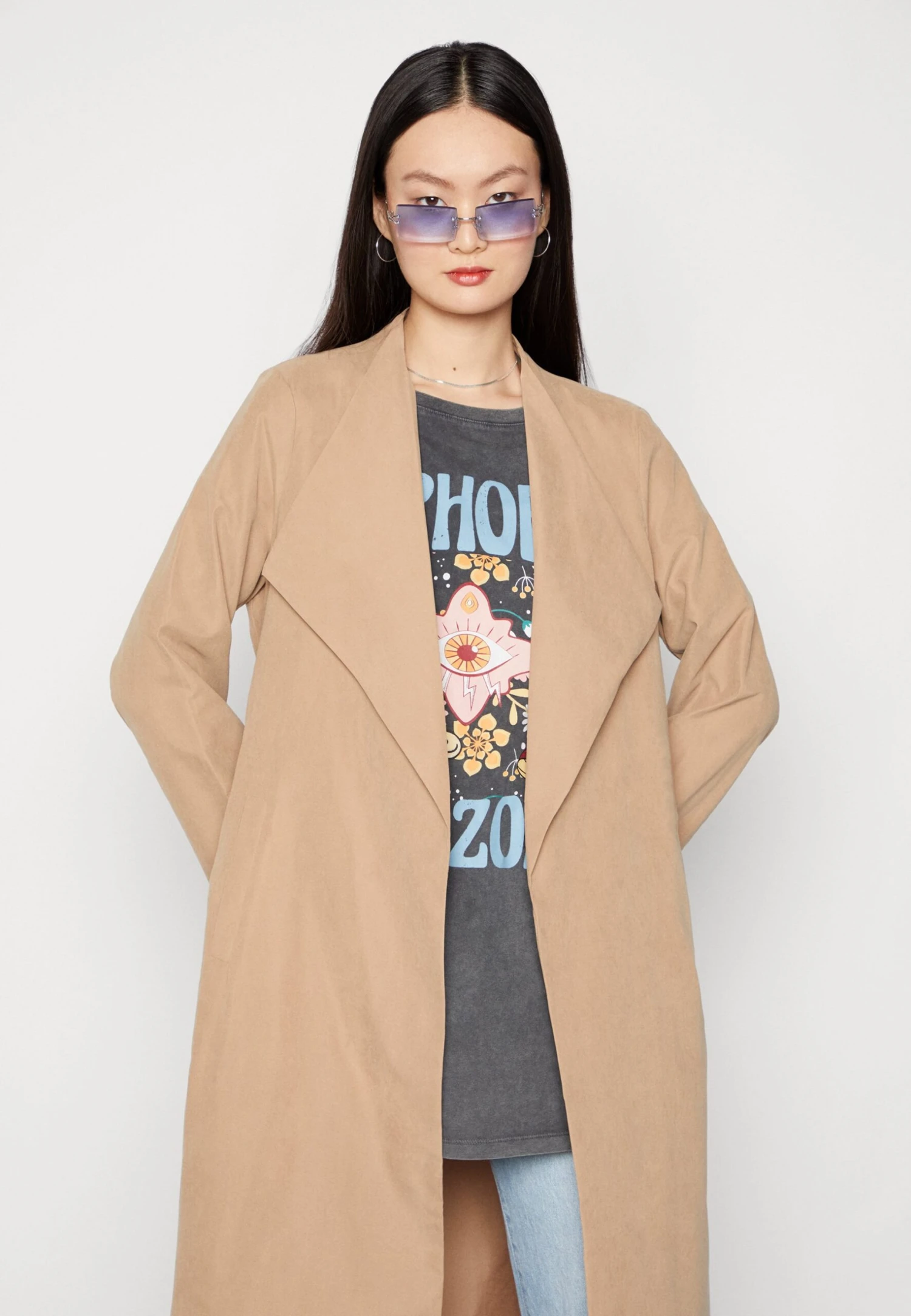 Vila Vipeach- Trenchcoat - Toasted Coconut 6 Vila Vipeach- Trenchcoat - Toasted Coconut - Afbeelding 4
