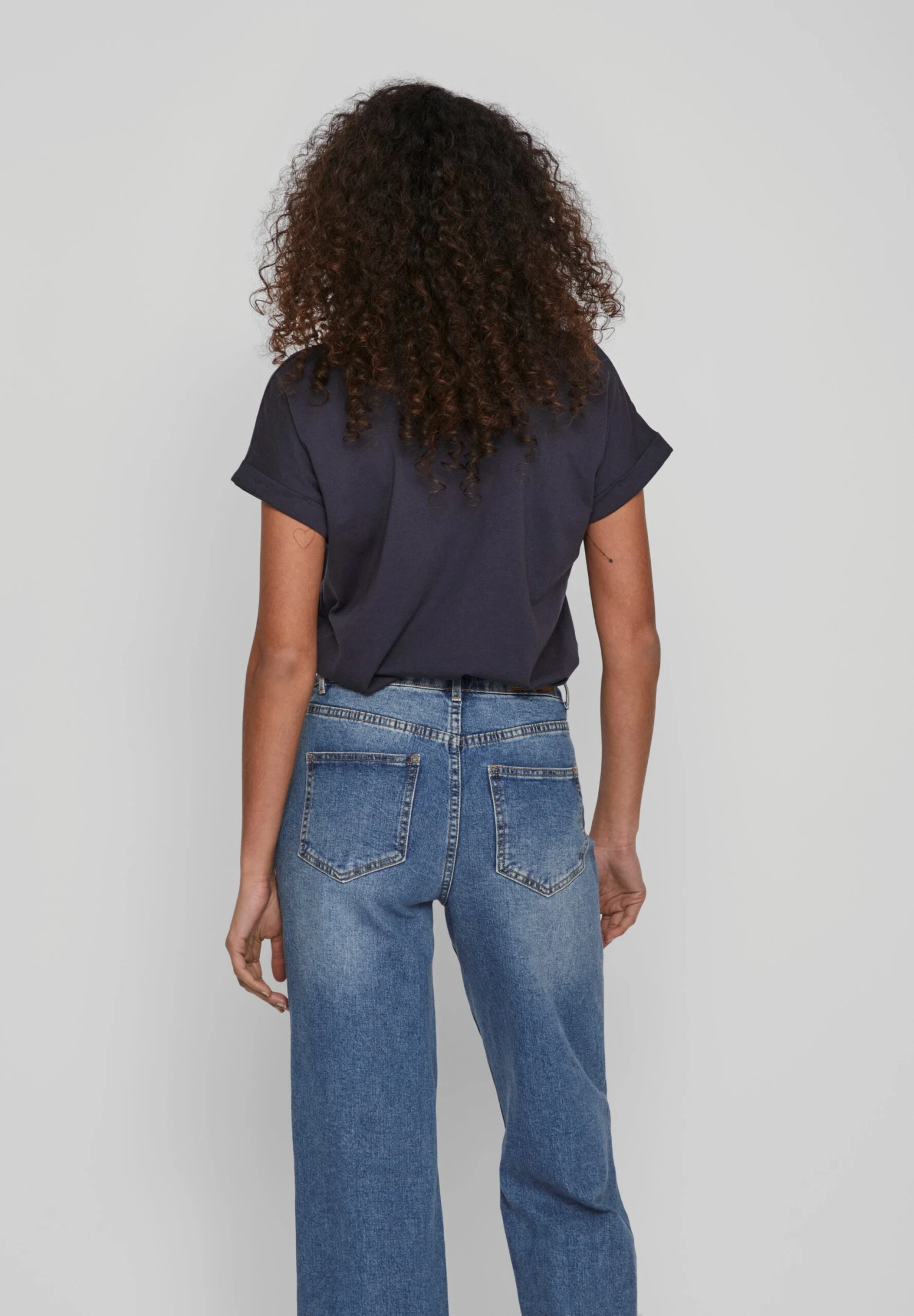 Vila Vidreamers V Neck - T-Shirt Basic - Total Eclipse 5 Vila Vidreamers V Neck - T-Shirt Basic - Total Eclipse - Afbeelding 3