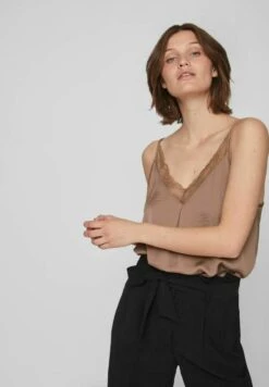 Vila Verziertes - Top - Brown Lentil 13 Vila Verziertes - Top - Brown Lentil -Vila ac2c4a8ff42c4aae8d47c8f72e69853e