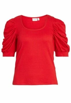 Vila Mit Kurzen Ärmeln Detailreiches - T-Shirt Print - Flame Scarlet 14 Vila Mit Kurzen Ärmeln Detailreiches - T-Shirt Print - Flame Scarlet -Vila ad0551ff83b3436e877c731642271d3a