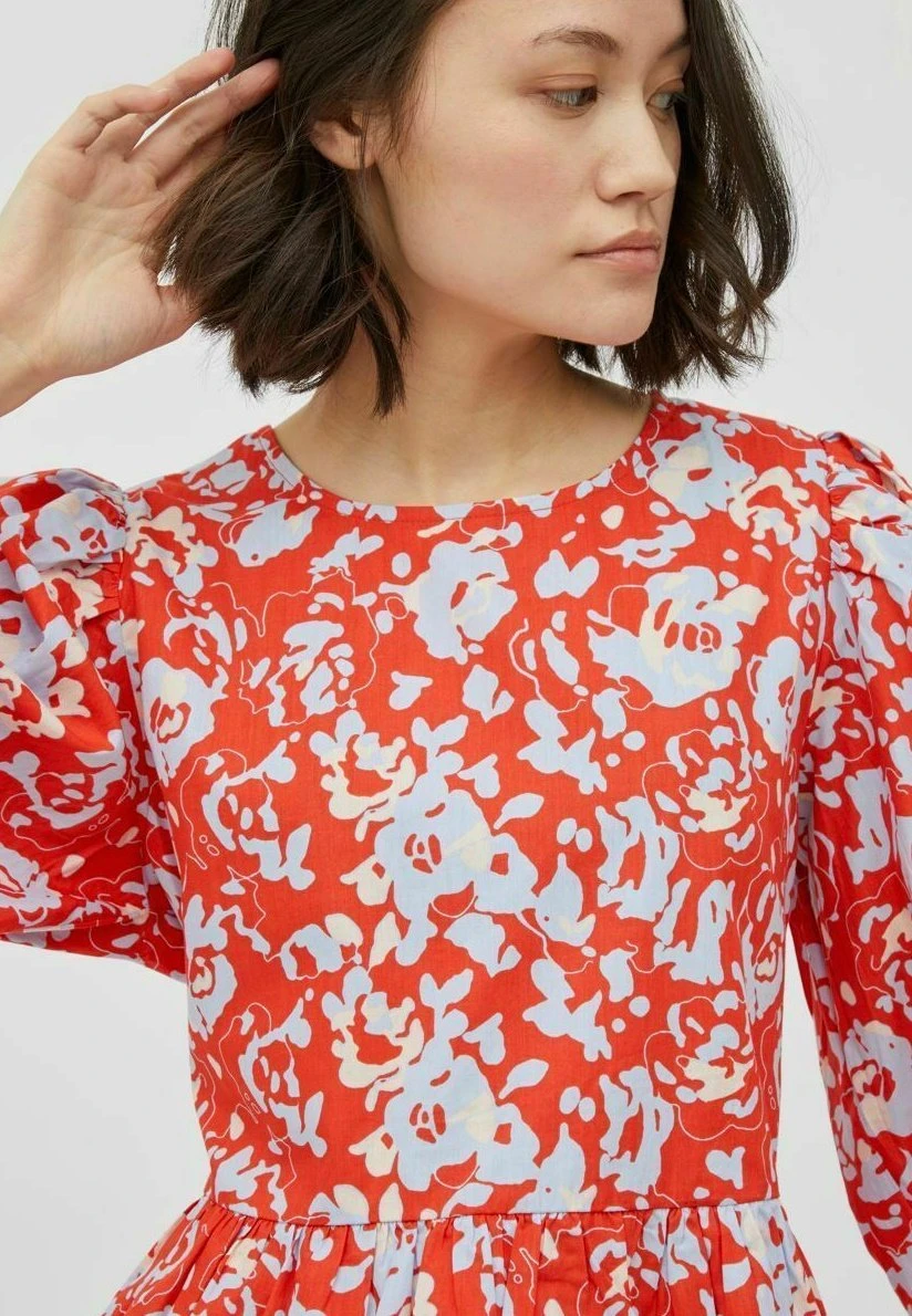 Vila Oberteil Mit 3/4-Ärmeln - Blouse - Valiant Poppy 7 Vila Oberteil Mit 3/4-Ärmeln - Blouse - Valiant Poppy - Afbeelding 5