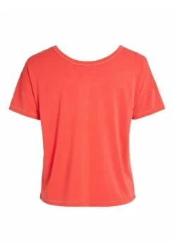 Vila Mit Kurzen Ärmeln U-Ausschnitt - T-Shirt Basic - Flame Scarlet 13 Vila Mit Kurzen Ärmeln U-Ausschnitt - T-Shirt Basic - Flame Scarlet -Vila afe357aa21de433c934d23f78521cda7