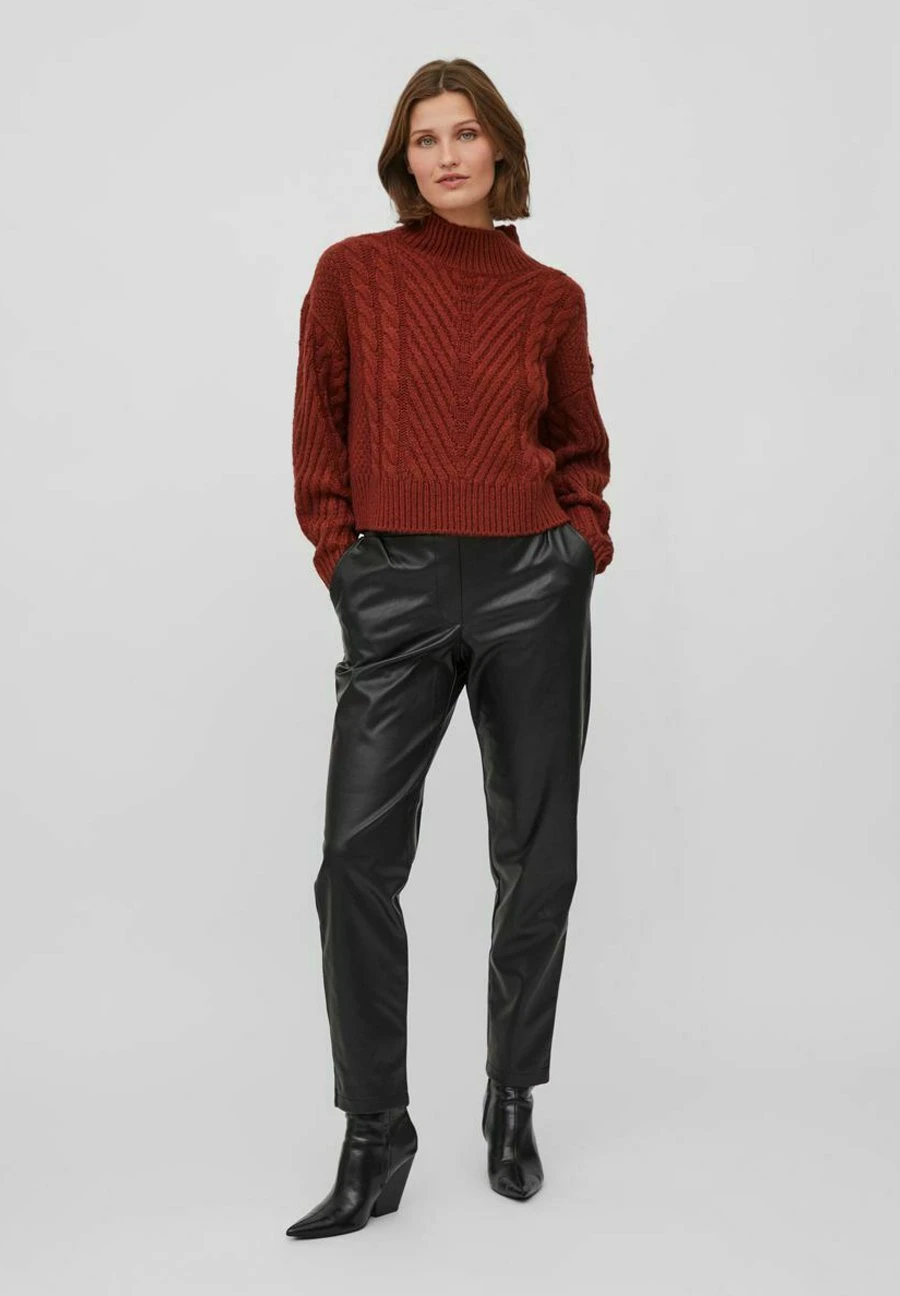 Vila High Neck - Trui - Fired Brick 4 Vila High Neck - Trui - Fired Brick - Afbeelding 2