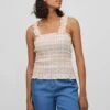 Vila Gesmoktes Ärmelloses - Blouse - Cloud Dancer 2 Vila Gesmoktes Ärmelloses - Blouse - Cloud Dancer -Vila aff729f2b45d480e9e9c556f553d3405