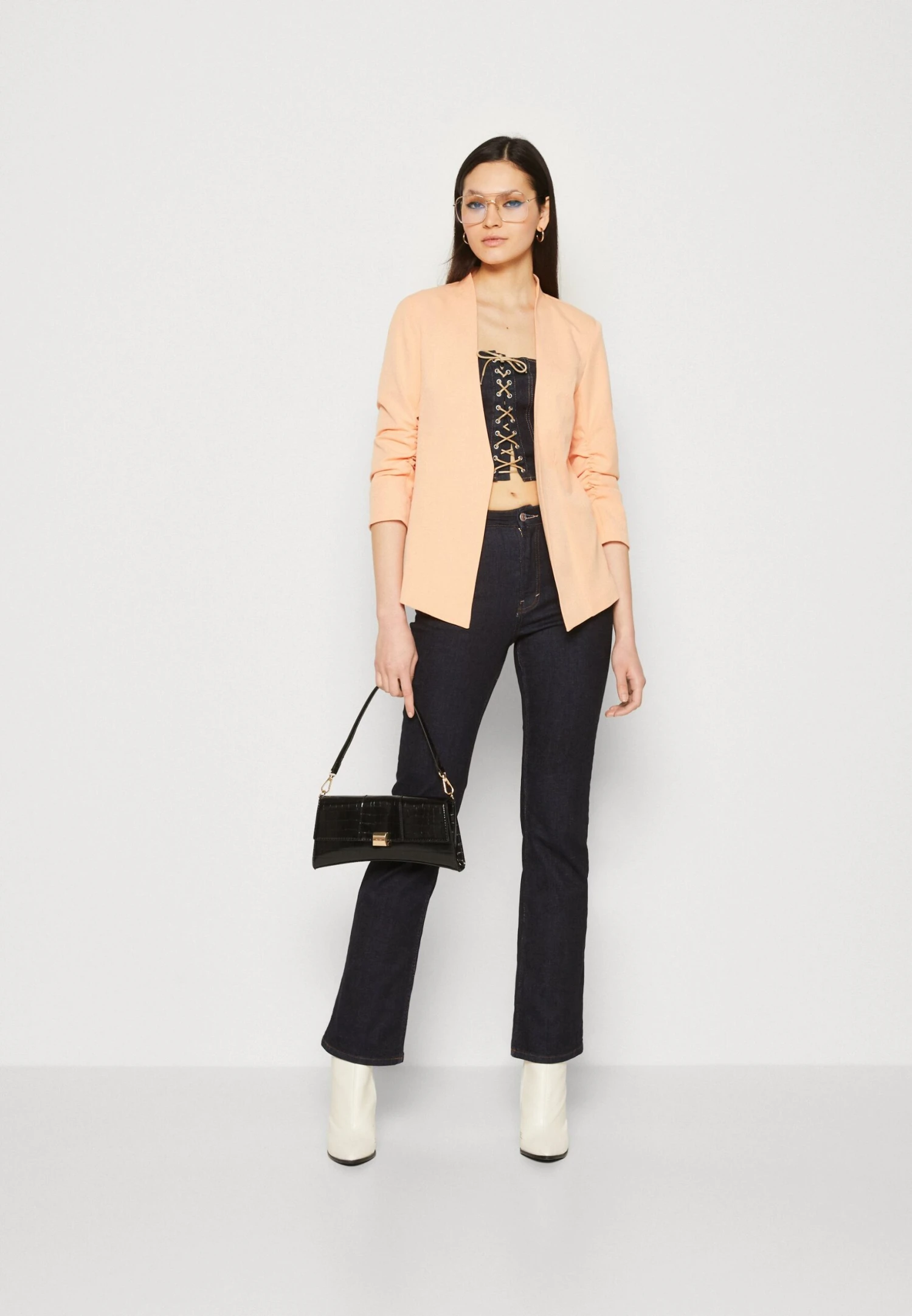 Vila Viher 3/4 New - Blazer - Salmon Buff 4 Vila Viher 3/4 New - Blazer - Salmon Buff - Afbeelding 2