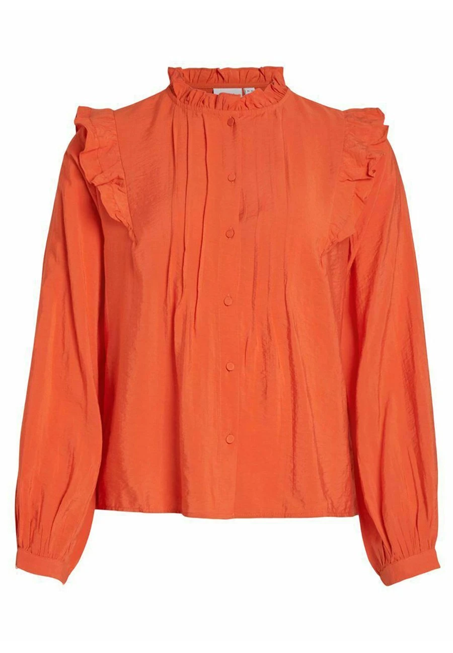 Vila Rüschen - Overhemdblouse - Tigerlily 8 Vila Rüschen - Overhemdblouse - Tigerlily - Afbeelding 6