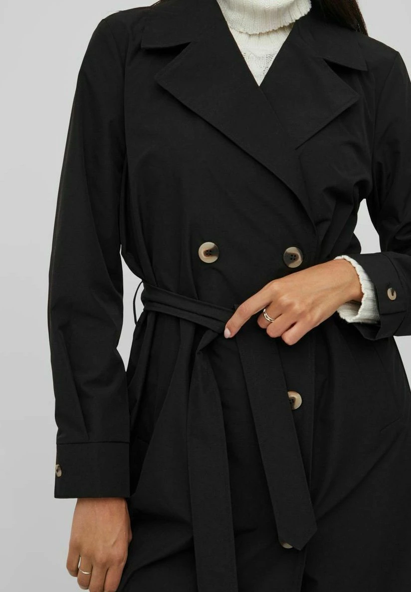 Vila Langer - Trenchcoat - Black 7 Vila Langer - Trenchcoat - Black - Afbeelding 5
