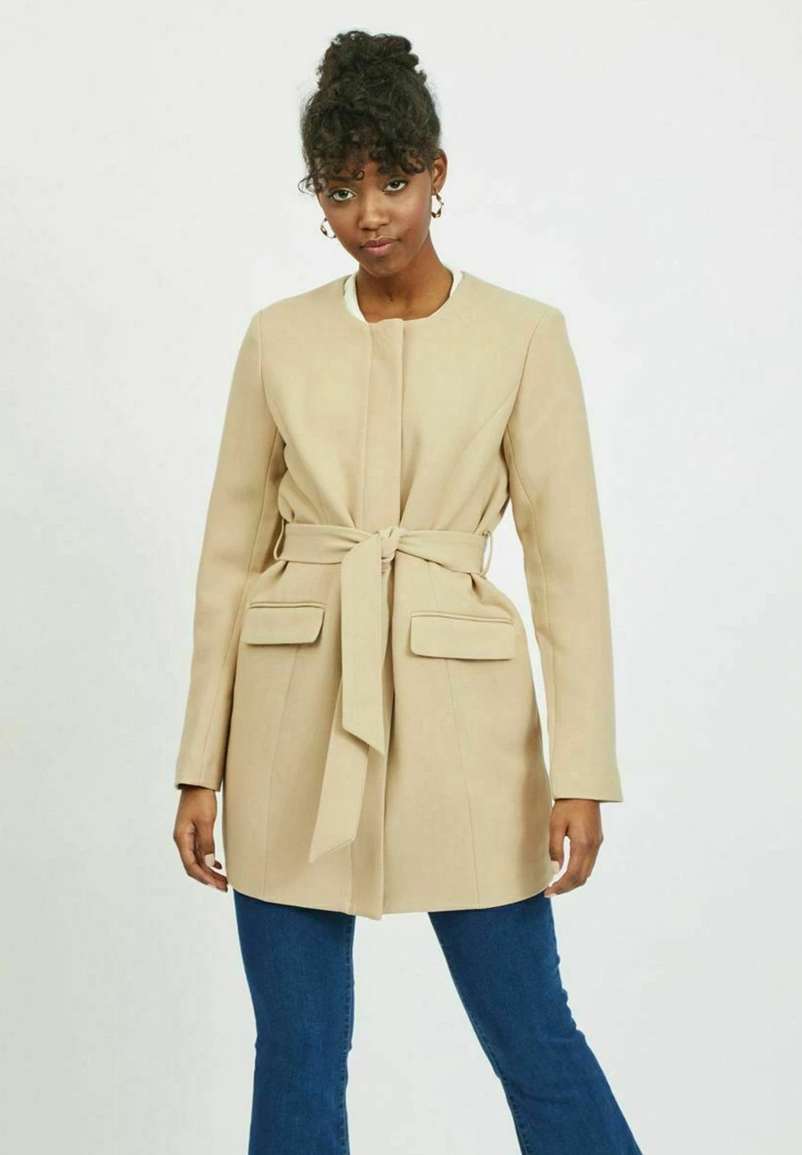 Vila Halflange Jas - Beige 3 Vila Halflange Jas - Beige