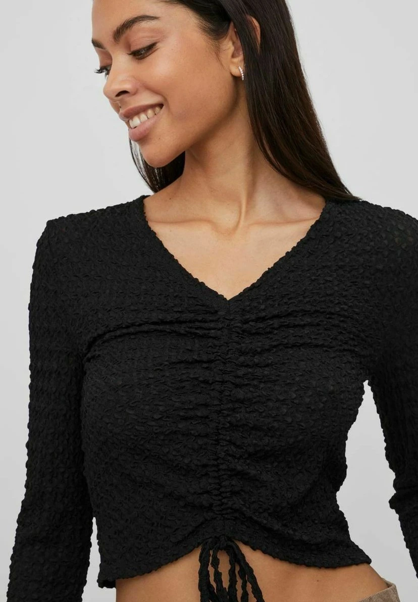 Vila Kordelzug - Longsleeve - Black 6 Vila Kordelzug - Longsleeve - Black - Afbeelding 4