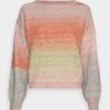 Vila Vibenette Boatneck- Trui - Tigerlilydetail Jadelime/Coralcloud/Kentuckyblue