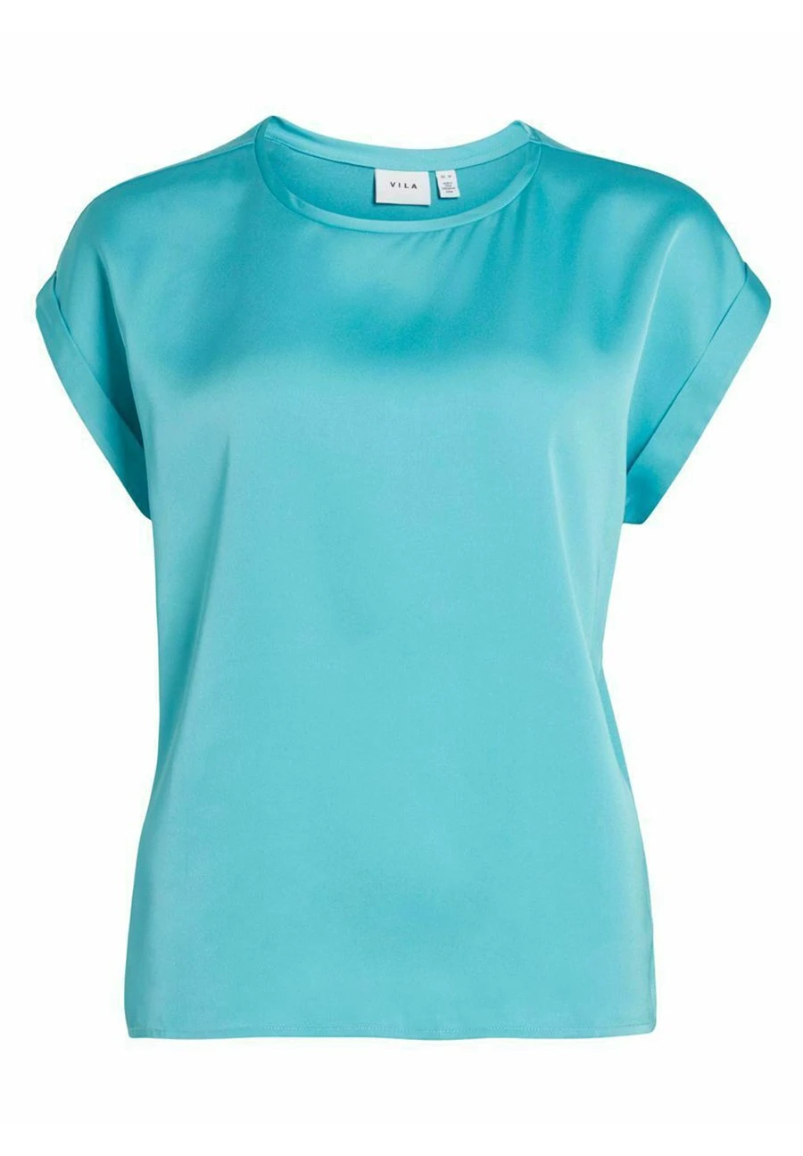Vila Mit Kurzen Ärmeln Glänzendes - Blouse - Capri 7 Vila Mit Kurzen Ärmeln Glänzendes - Blouse - Capri - Afbeelding 5