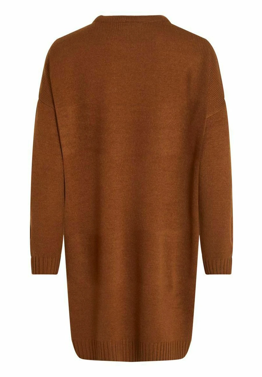 Vila Langärmeliges - Gebreide Jurk - Toffee 8 Vila Langärmeliges - Gebreide Jurk - Toffee - Afbeelding 6