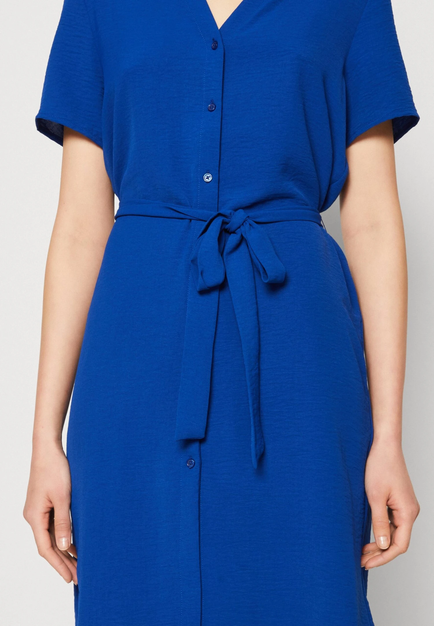 Vila Vijosa V Neck Short Shirt Dress - Blousejurk - Mazarine Blue 8 Vila Vijosa V Neck Short Shirt Dress - Blousejurk - Mazarine Blue - Afbeelding 6