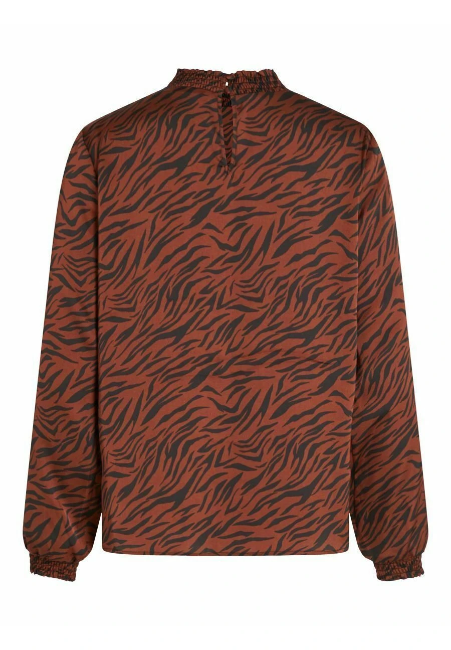 Vila Langarm Gesmoktes - Blouse - Chocolate Fondant 4 Vila Langarm Gesmoktes - Blouse - Chocolate Fondant - Afbeelding 2